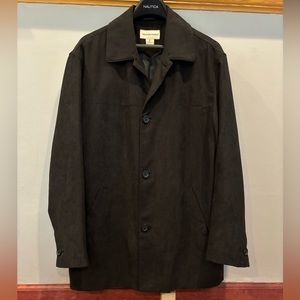 Black suede sports coat
